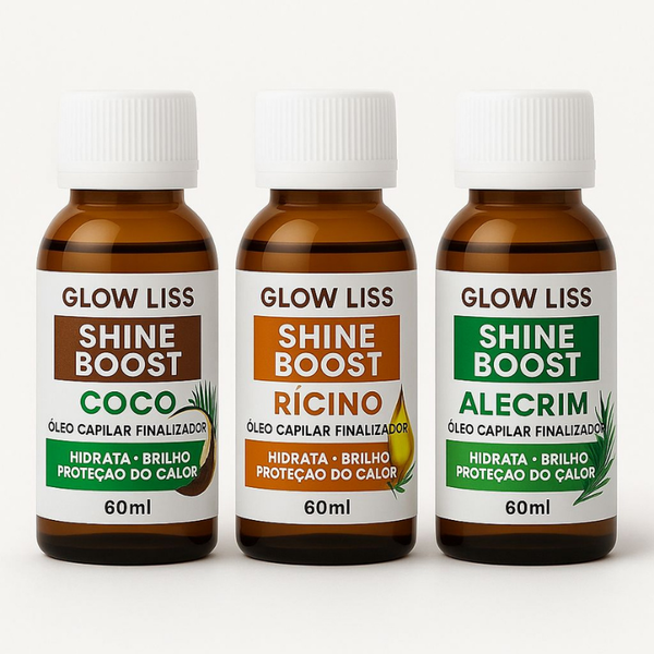 Kit Hidratação Óleo Capilar Finalizador Glow Liss Shine Boost