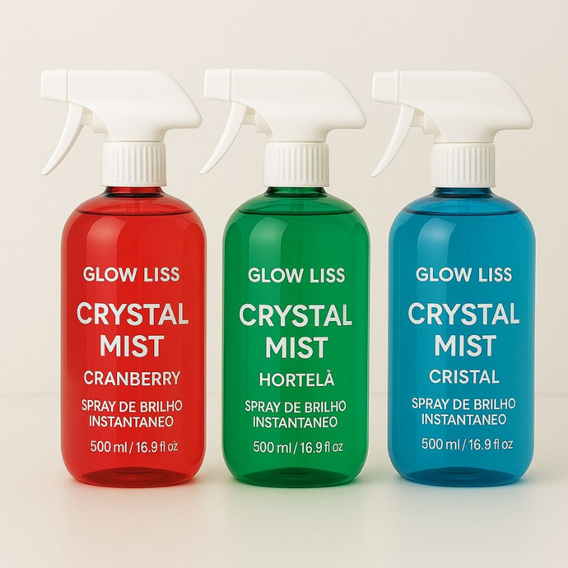 Spray de Brilho Instantâneo Glow Liss Crystal